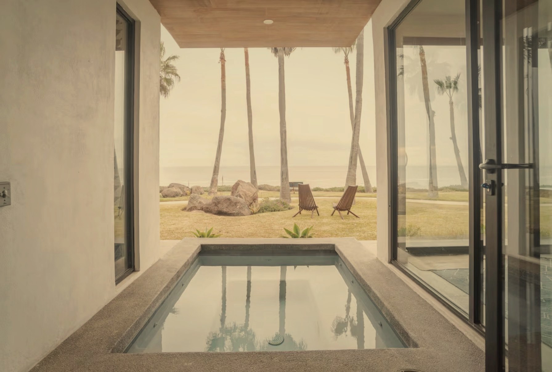 Baja California Beach Home plunge pool and ocean view